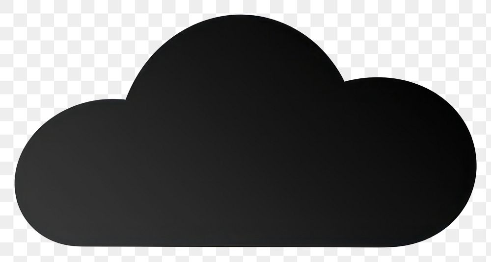 PNG Cloud silhouette black white. AI generated Image by rawpixel.