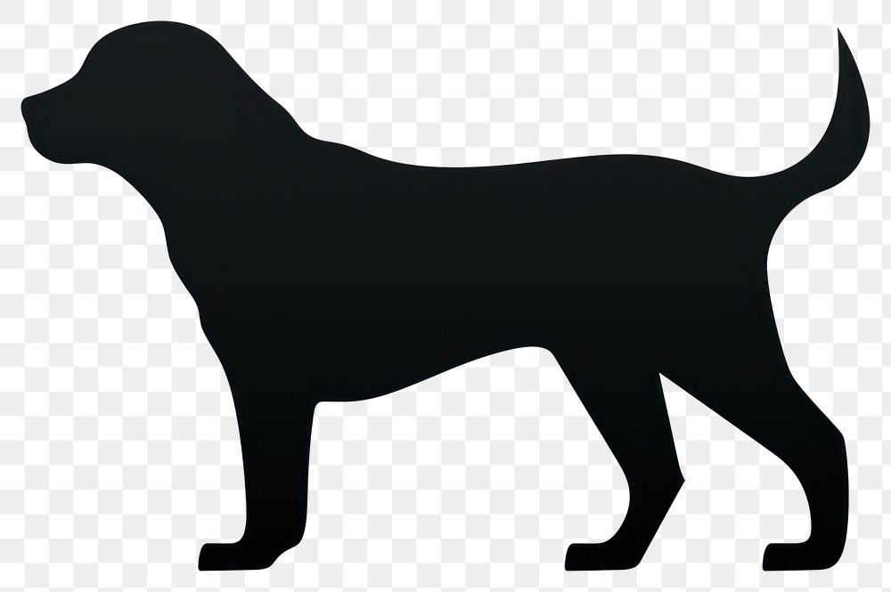 PNG Dog silhouette animal mammal. AI generated Image by rawpixel.