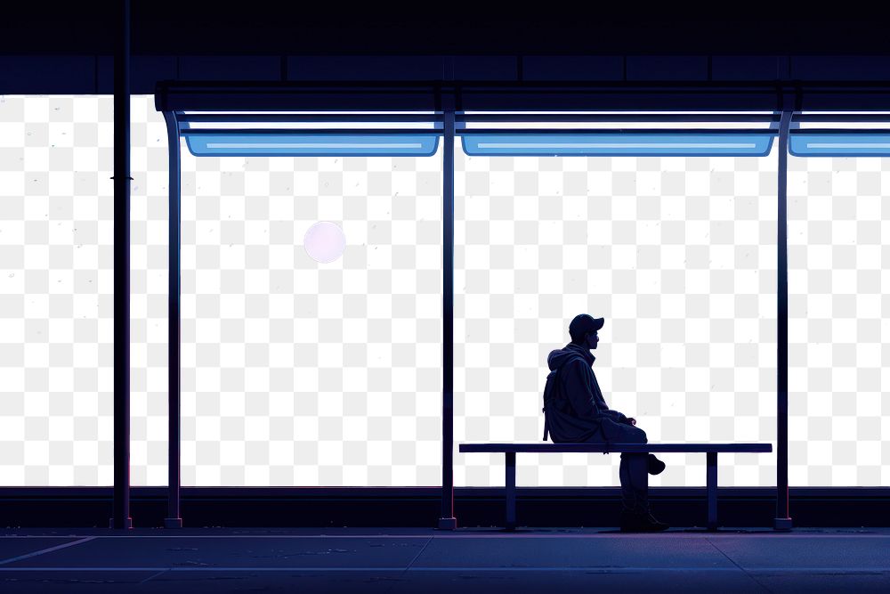 PNG Sitting night architecture illuminated. AI generated Image by rawpixel.