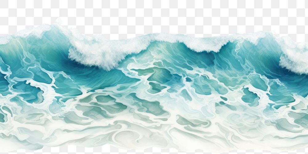 PNG Backgrounds nature ocean wave. AI generated Image by rawpixel.
