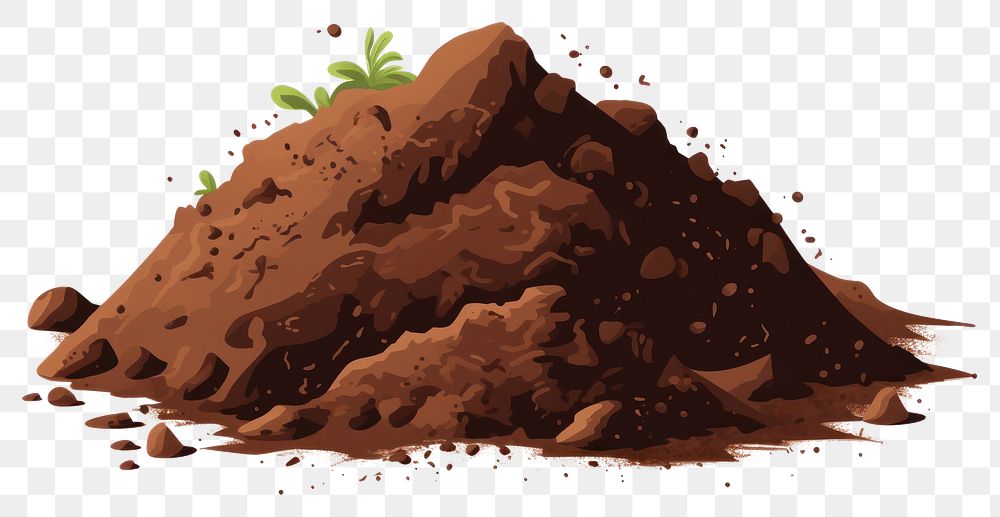 PNG Dirt outdoors soil chocolate. AI generated Image by rawpixel.