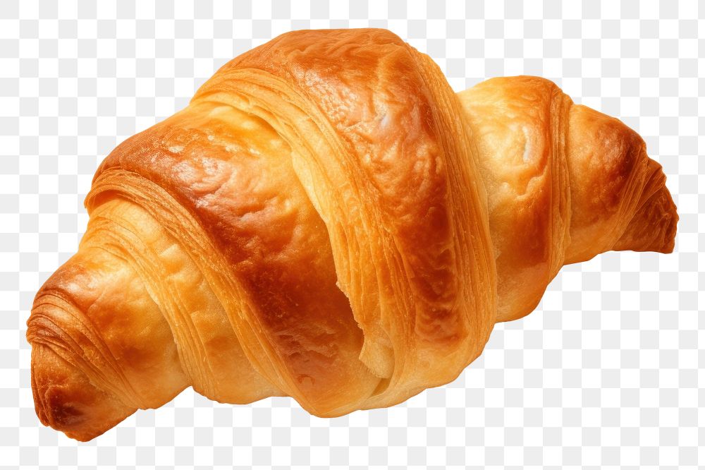 photo of *croissant* top view, 8k, isolated on solid pastel color studio background --ar 3:2