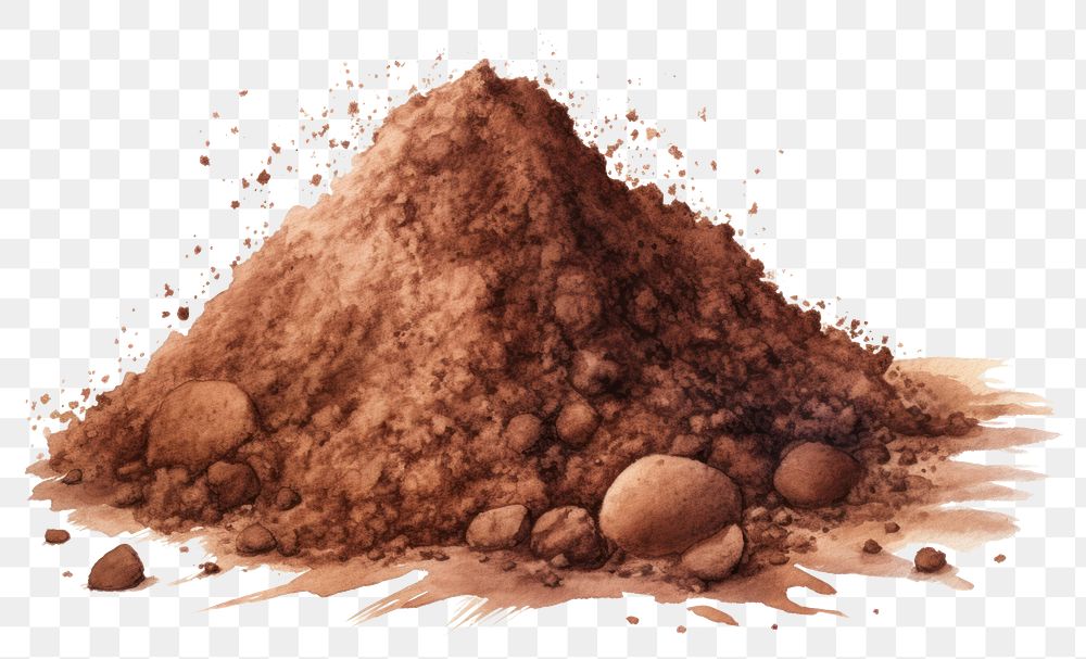 PNG Dirt dessert food soil. AI generated Image by rawpixel.