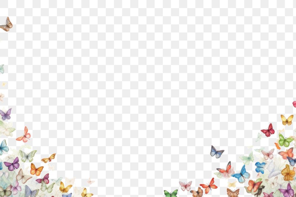 PNG Butterflys paper backgrounds pattern. AI generated Image by rawpixel.