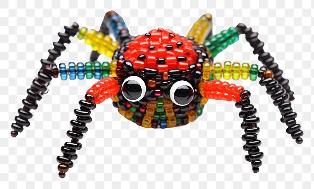 PNG Spider bead arachnid animal. AI generated Image by rawpixel.