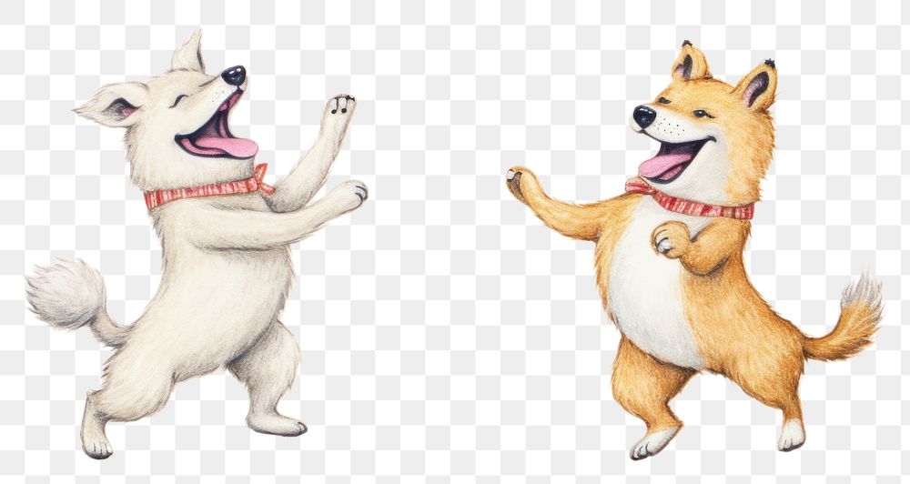 PNG Dogs dance balloon mammal animal. AI generated Image by rawpixel.