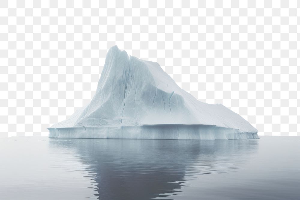 PNG  Iceberg outdoors nature tranquility. AI generated Image by rawpixel.