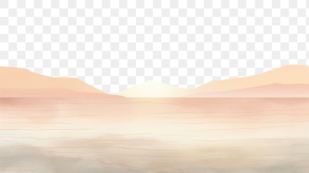 PNG Sunset beach landscape backgrounds sunlight. AI generated Image by rawpixel.