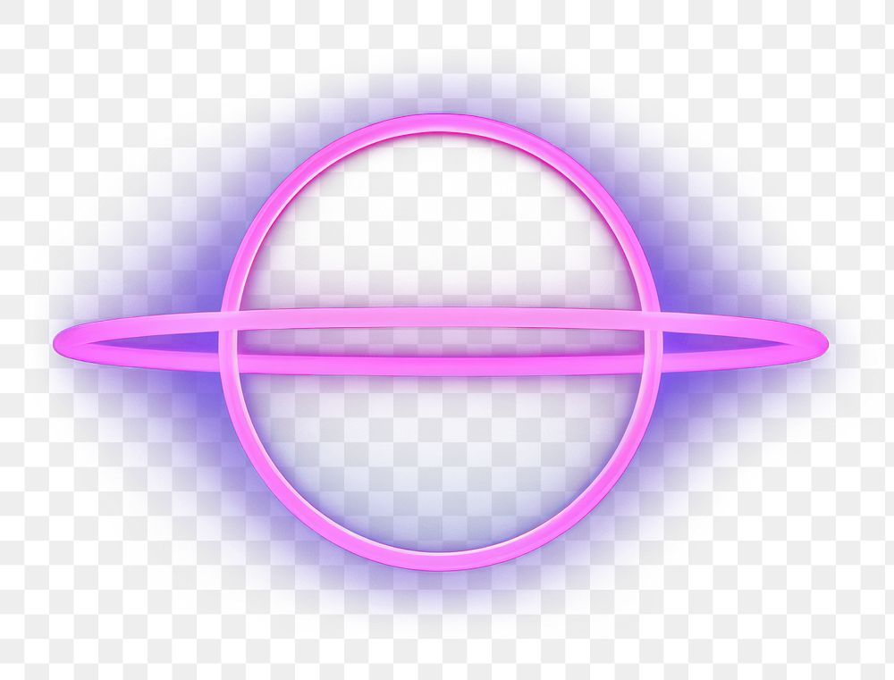 PNG Pastel neon saturn light astronomy purple. AI generated Image by rawpixel.