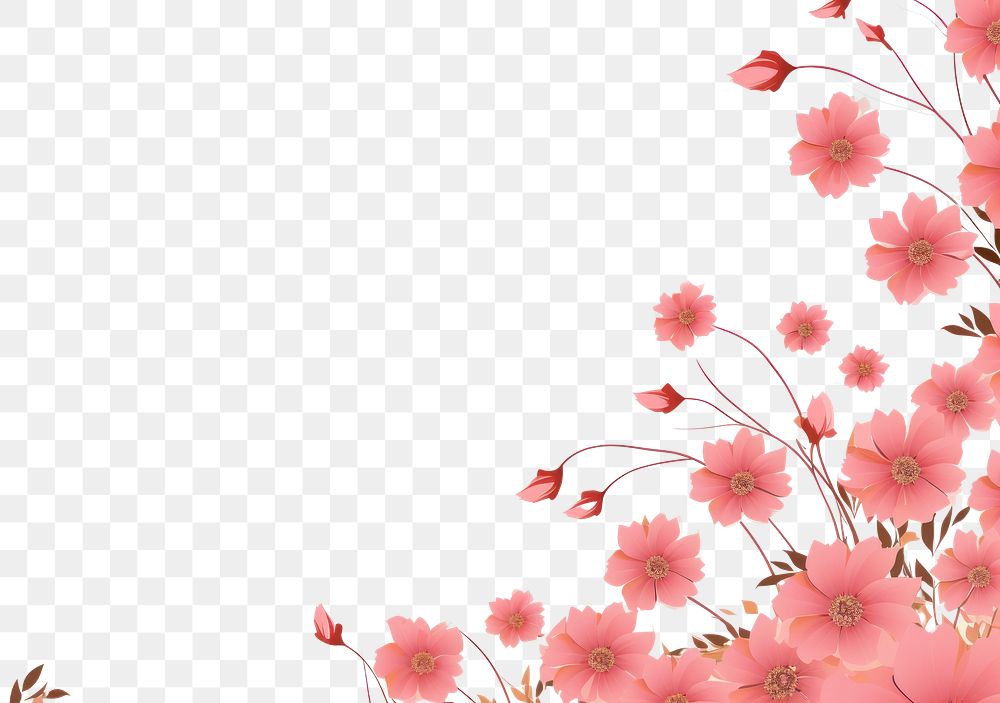PNG  Blooming flowers backgrounds outdoors blossom. AI generated Image by rawpixel.