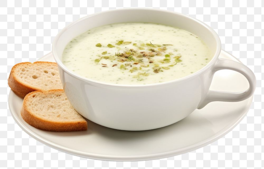 PNG  A potage bread food soup. AI generated Image by rawpixel.