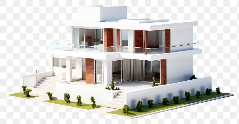 PNG House model architecture building estate