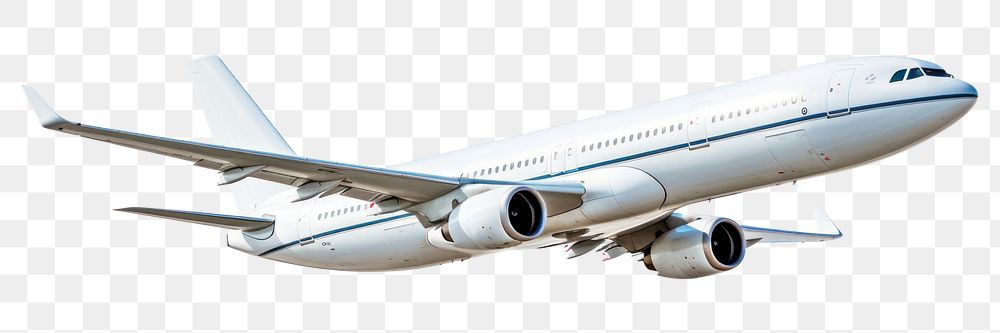 PNG Airliner flying aircraft airplane vehicle. AI generated Image by rawpixel.