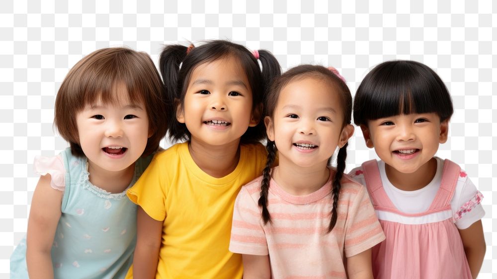 PNG Happy asian children family smile baby. AI generated Image by rawpixel.