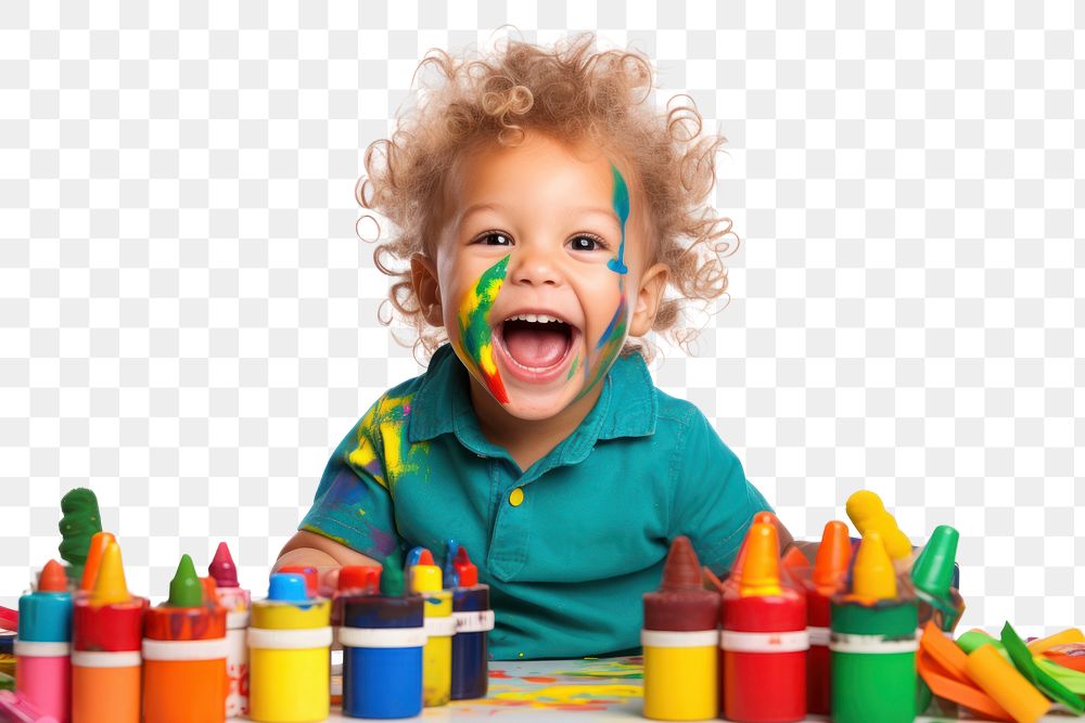 PNG Happy british kid crayon baby white background. AI generated Image by rawpixel.