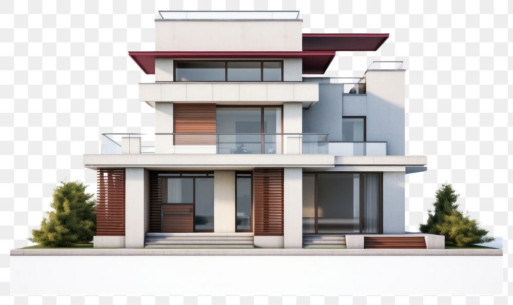 PNG A modern house architecture building villa. AI generated Image by rawpixel.