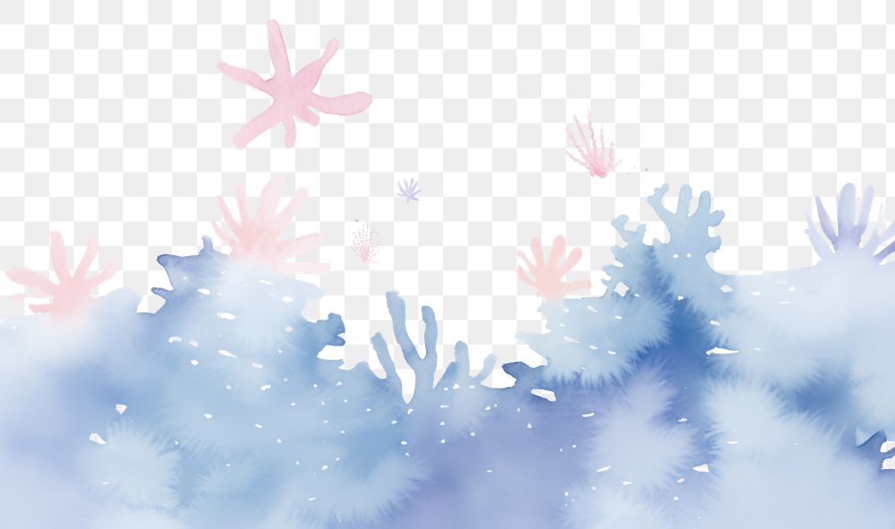 PNG Sea backgrounds snowflake creativity. AI generated Image by rawpixel.