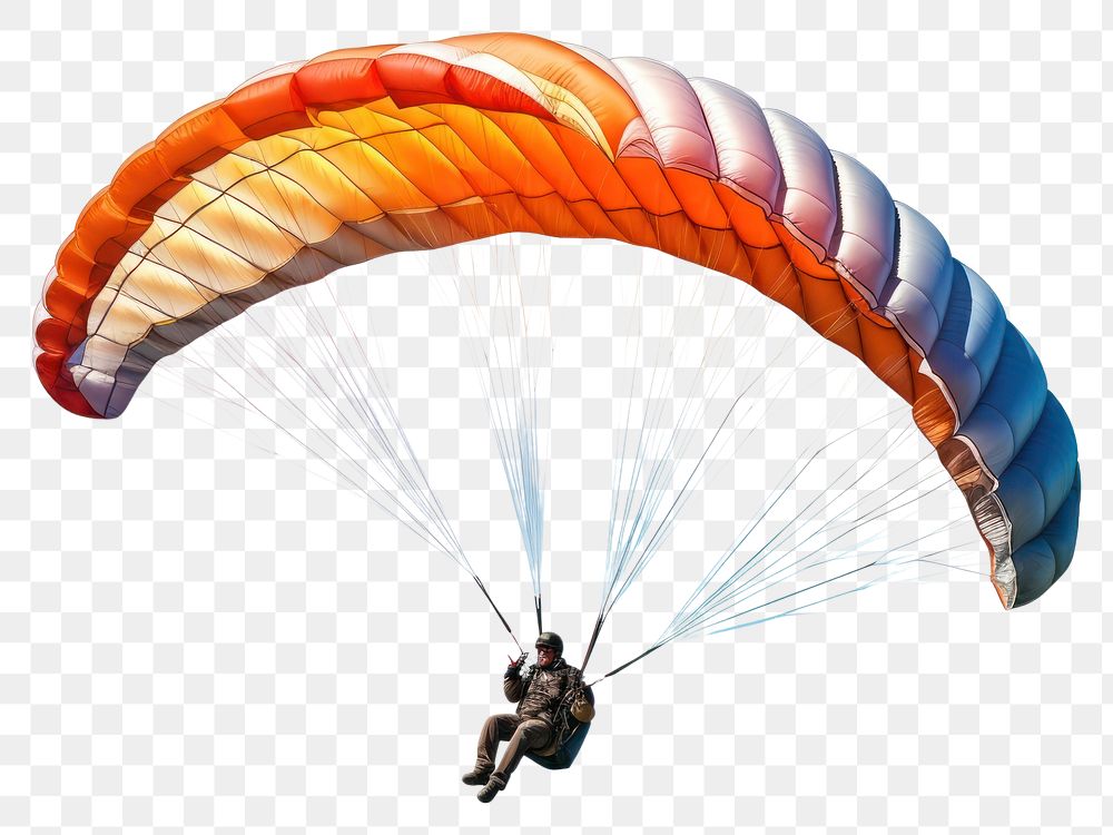 PNG Sportsman flying paragliding recreation adventure. AI generated Image by rawpixel.