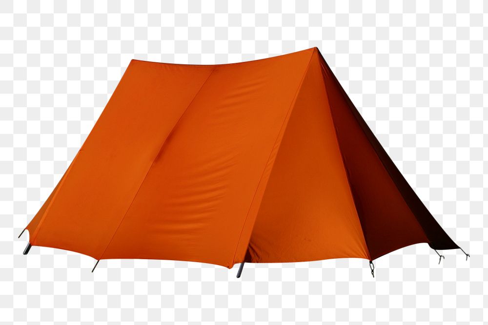 Orange tent png sticker, transparent background