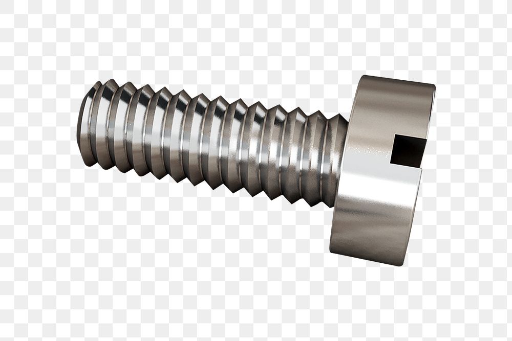 Png metal bolt, isolated image, transparent background
