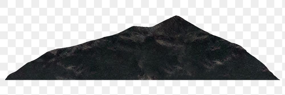 Paper mountain png, transparent background