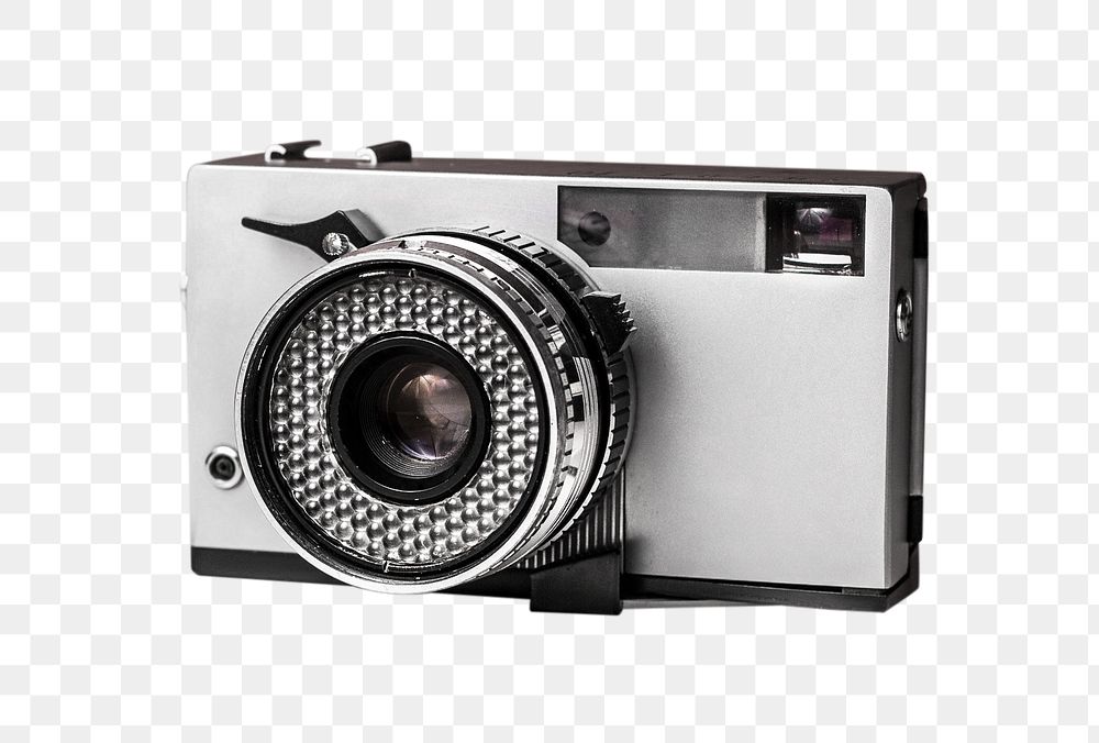 Png film camera, isolated object, transparent background