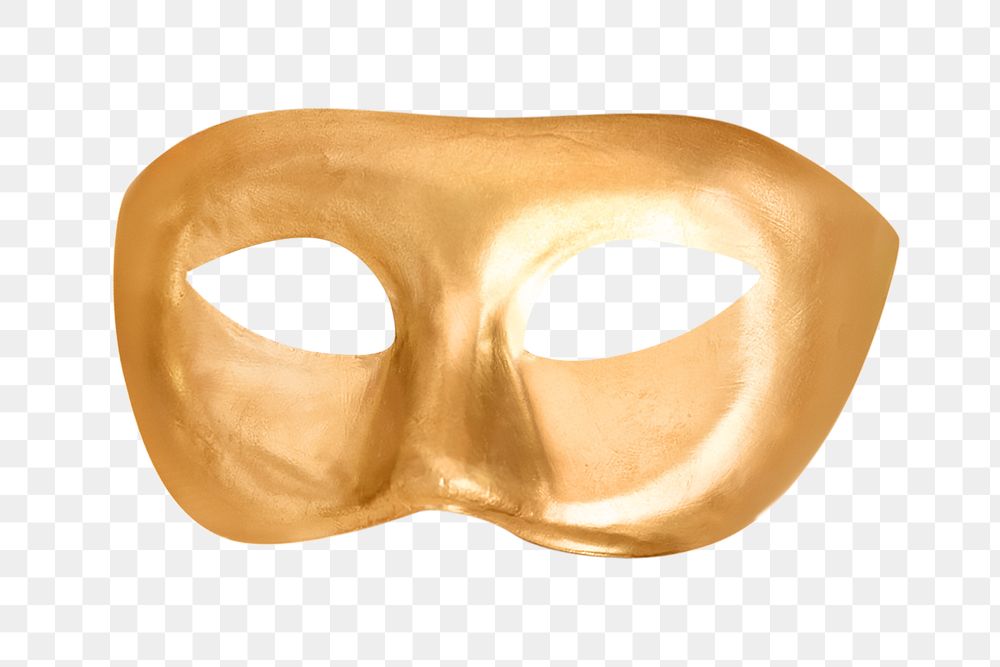 PNG Gold masquerade, transparent background