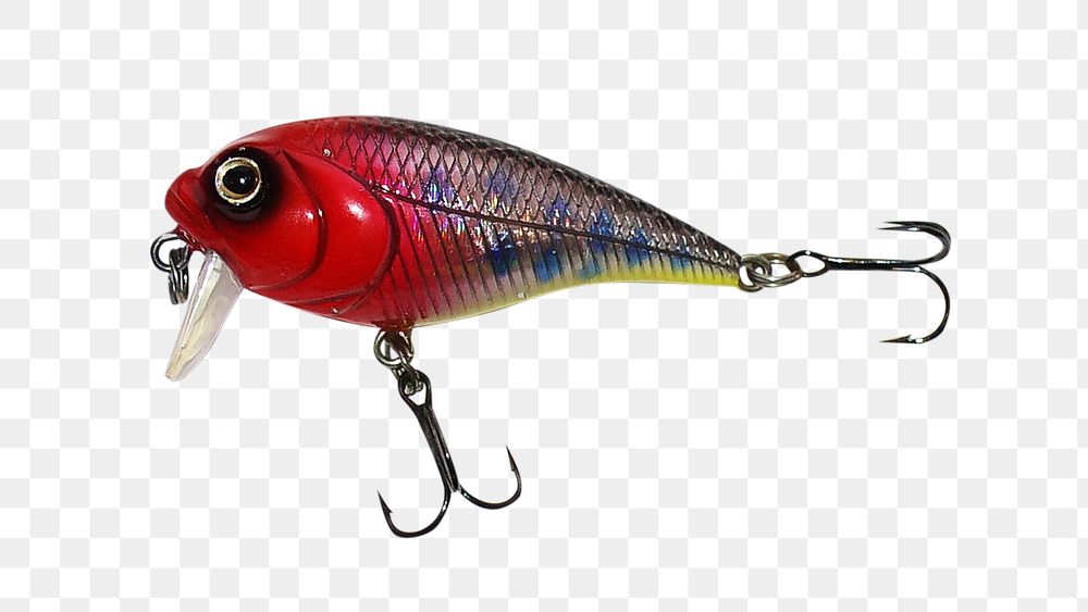 Png wobbler lure, isolated object, transparent background