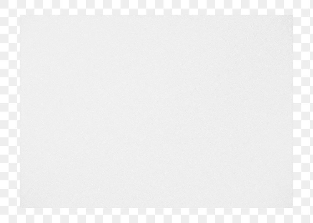White poster png sticker, transparent background
