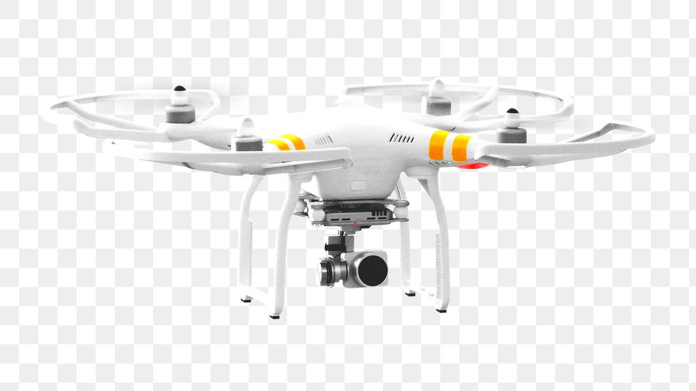Drone flying png, collage element, transparent background
