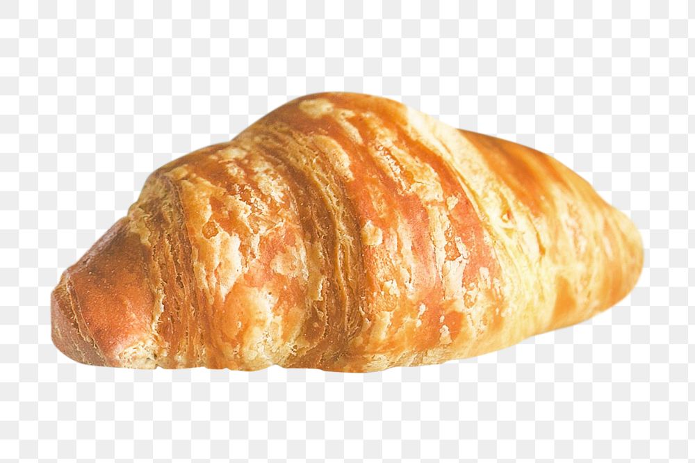 Breakfast croissant png, food element, transparent background