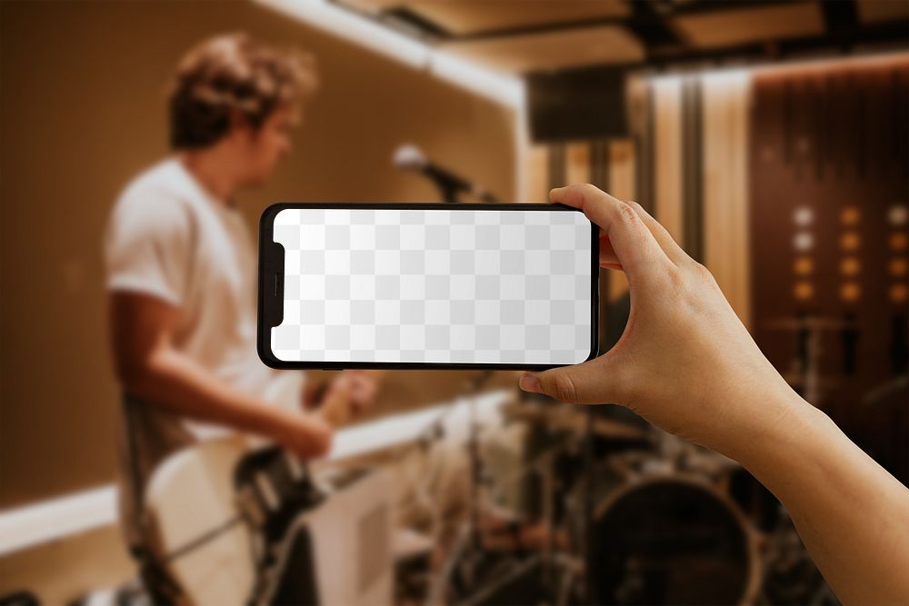Phone png screen mockup, digital device image