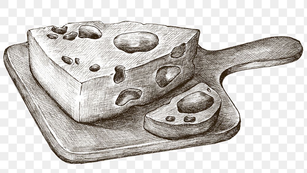 Black and white cheese png transparent