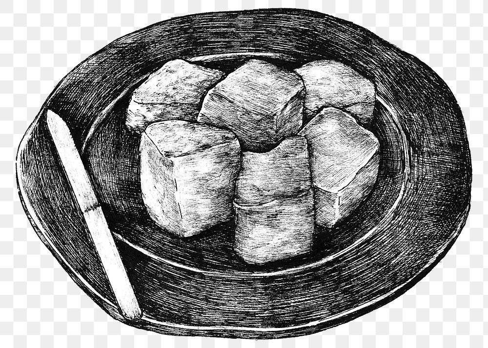 Classic Japanese rice cake png with transparent background