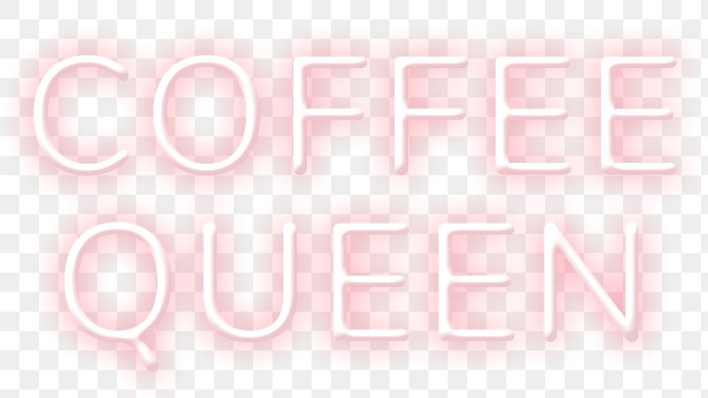 Glowing red coffee queen png | Free PNG - rawpixel