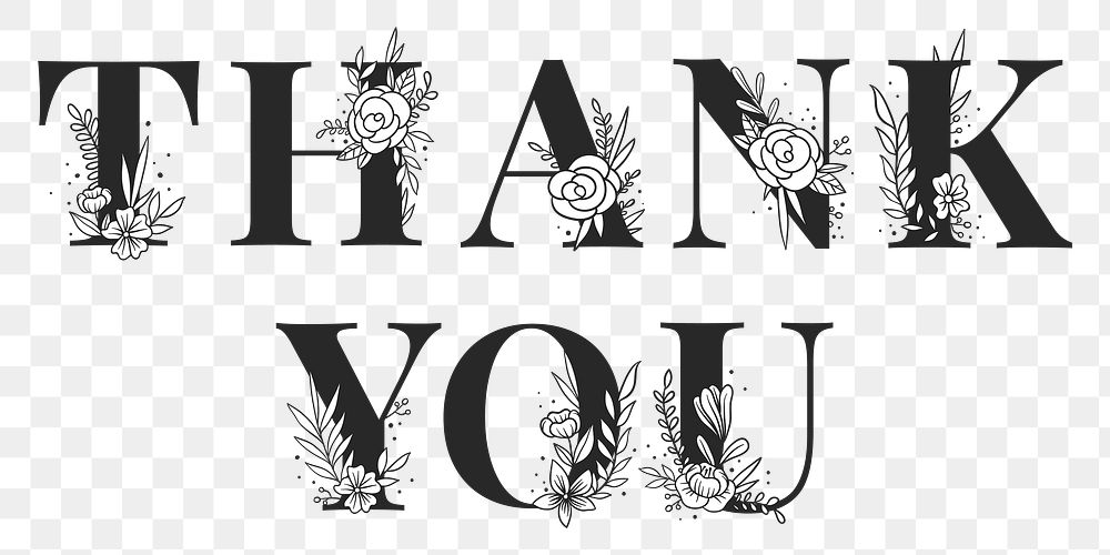 Thank You Black And White Images Free Photos Png Stickers Wallpapers Backgrounds Rawpixel