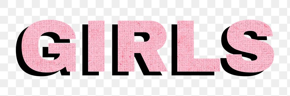 Png girls shadow font word | Free PNG Sticker - rawpixel