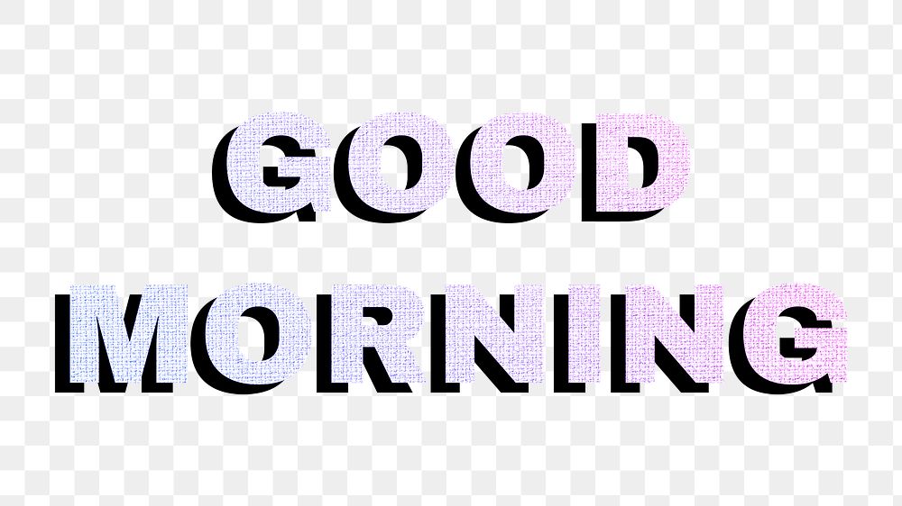 Good morning png lettering sticker | Free PNG Sticker - rawpixel