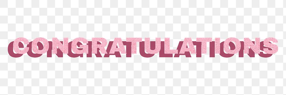 Word congratulations png font typography | Free PNG Sticker - rawpixel