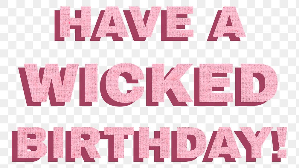 Word have a wicked birthday | Free PNG Sticker - rawpixel