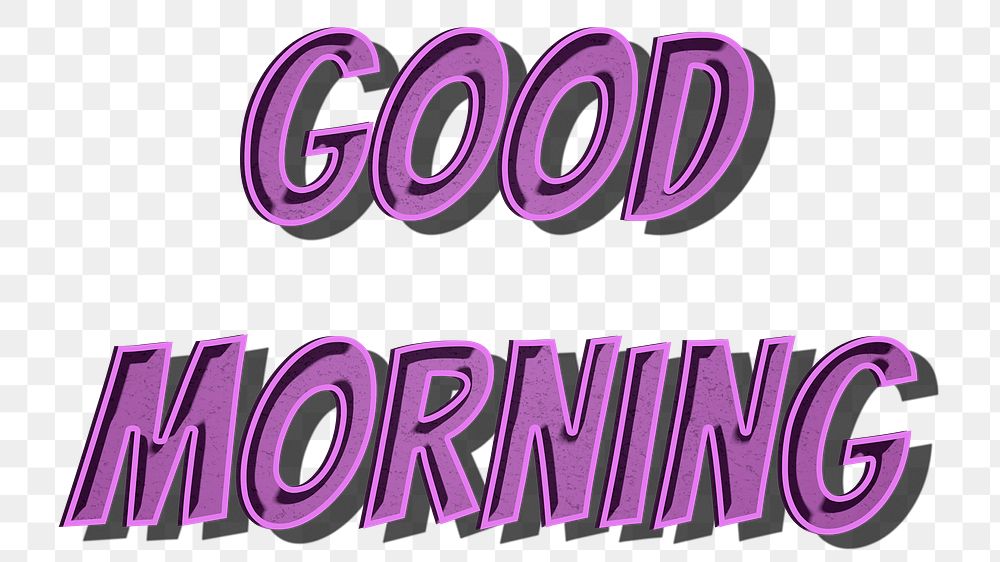 good-morning-png-cartoon-word-free-png-sticker-rawpixel