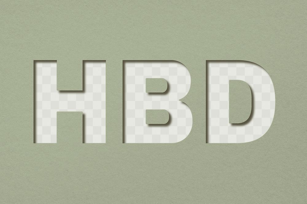 Png word HBD bold font | Free PNG - rawpixel