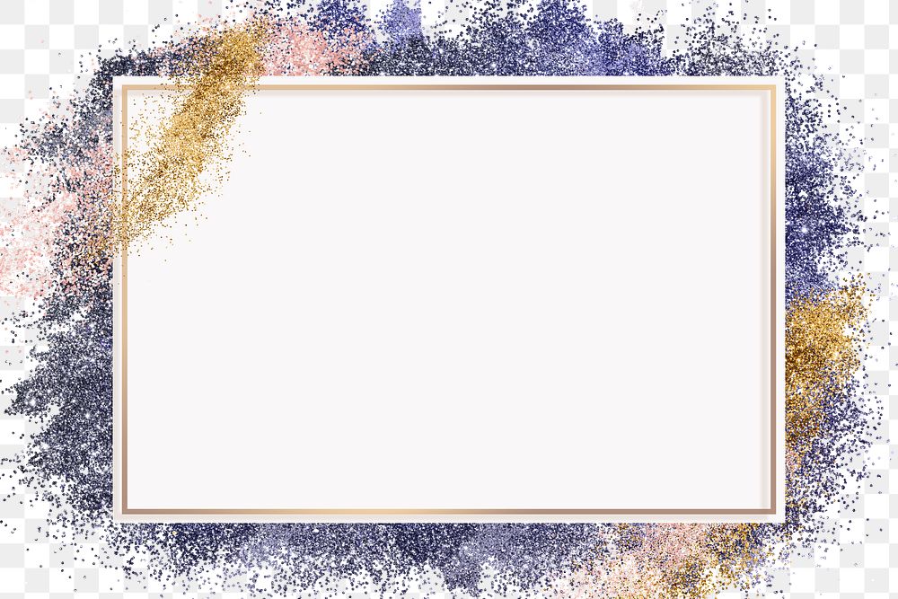 Glitter frame png sparkly background | Free PNG Sticker - rawpixel