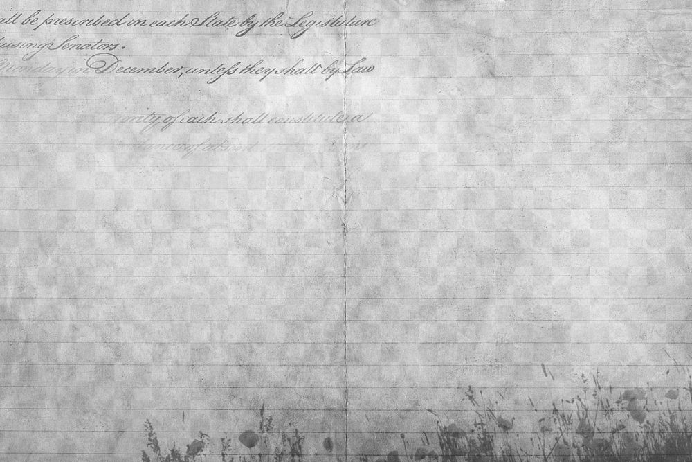 Vintage note paper png with line transparent overlay effect 