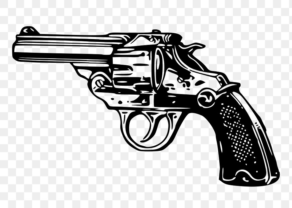 Russian roulette gun png clipart, transparent background. Free public domain CC0 graphic