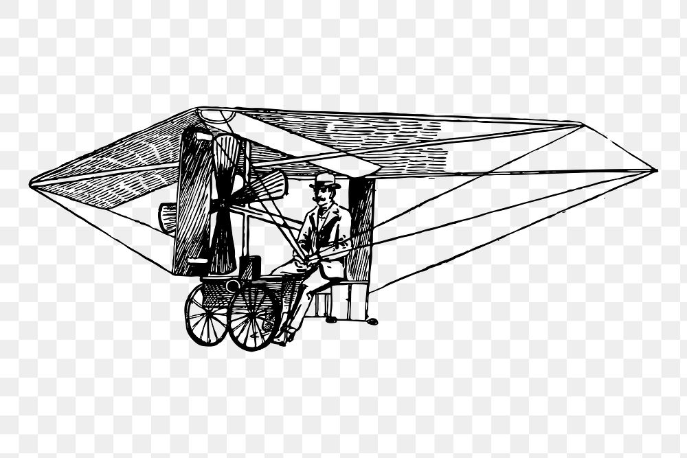 PNG Nemethys flying machine, transportation clipart, transparent background. Free public domain CC0 graphic