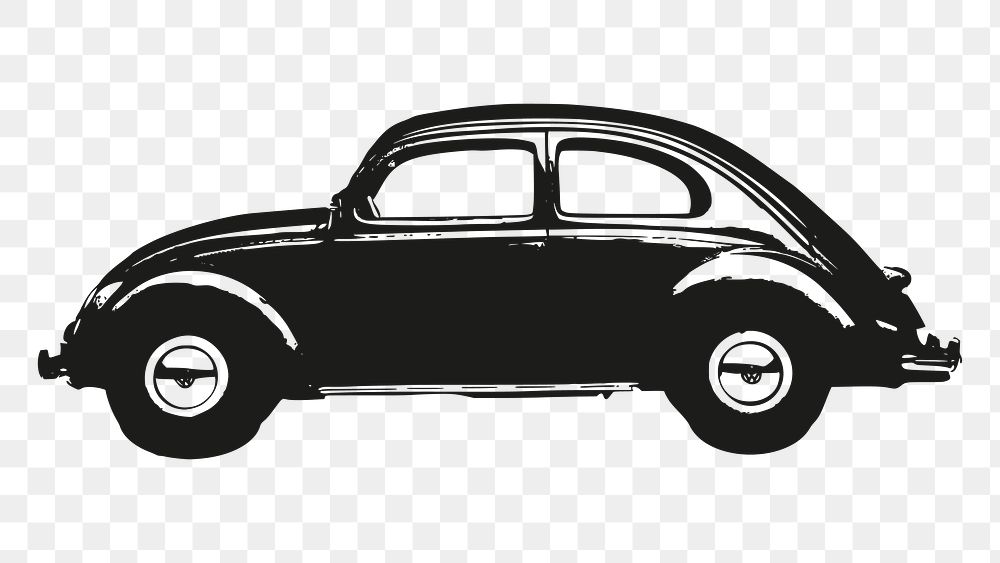 Vintage car png clipart, vehicle illustration, transparent background. Free public domain CC0 image.