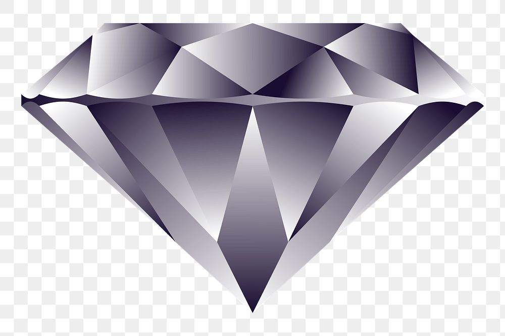 Precious diamond png sticker, transparent background. Free public domain CC0 image.