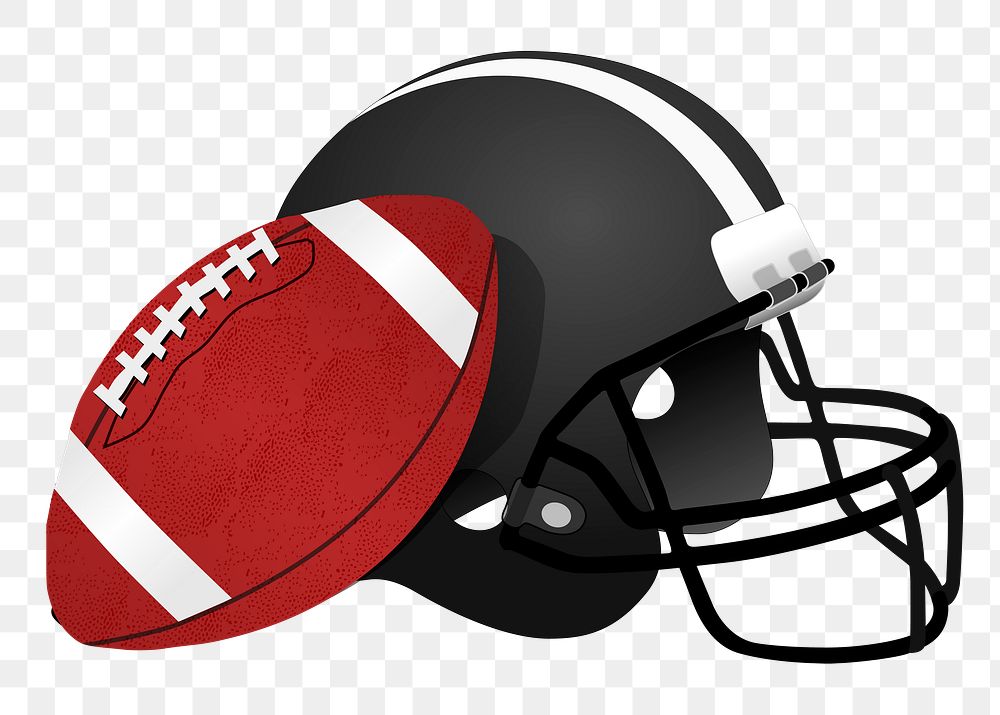 American football png sticker clipart, transparent background. Free public domain CC0 image.