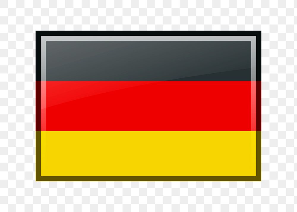 German flag png sticker nation illustration, transparent background. Free public domain CC0 image.